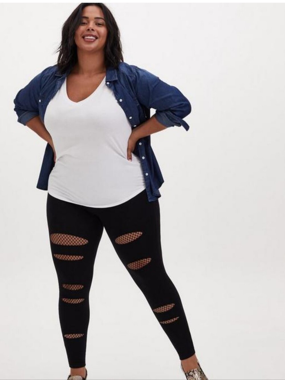 Torrid Full Length Mesh Split Pocket Leggings